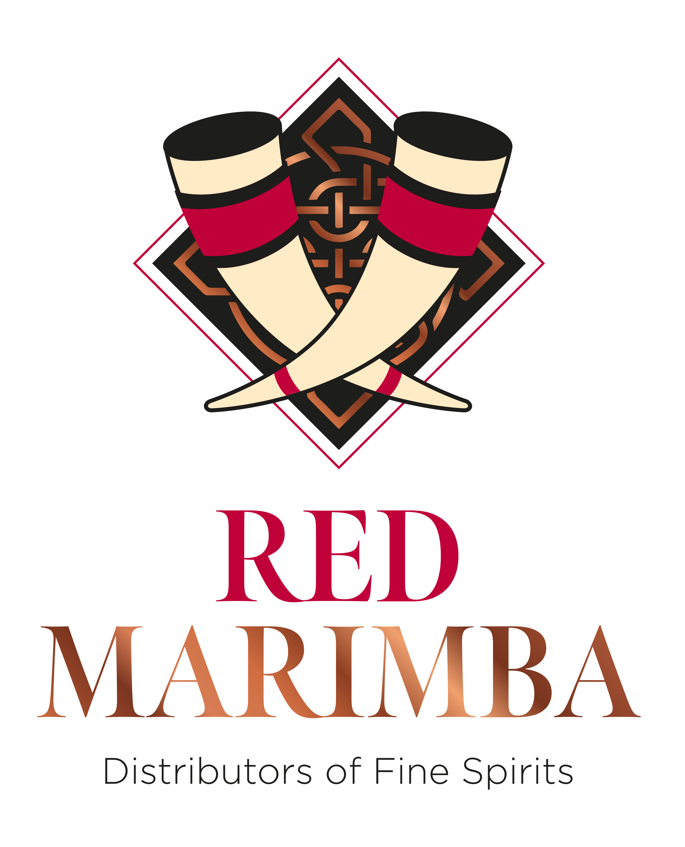 Red Marimba Portrait Logo